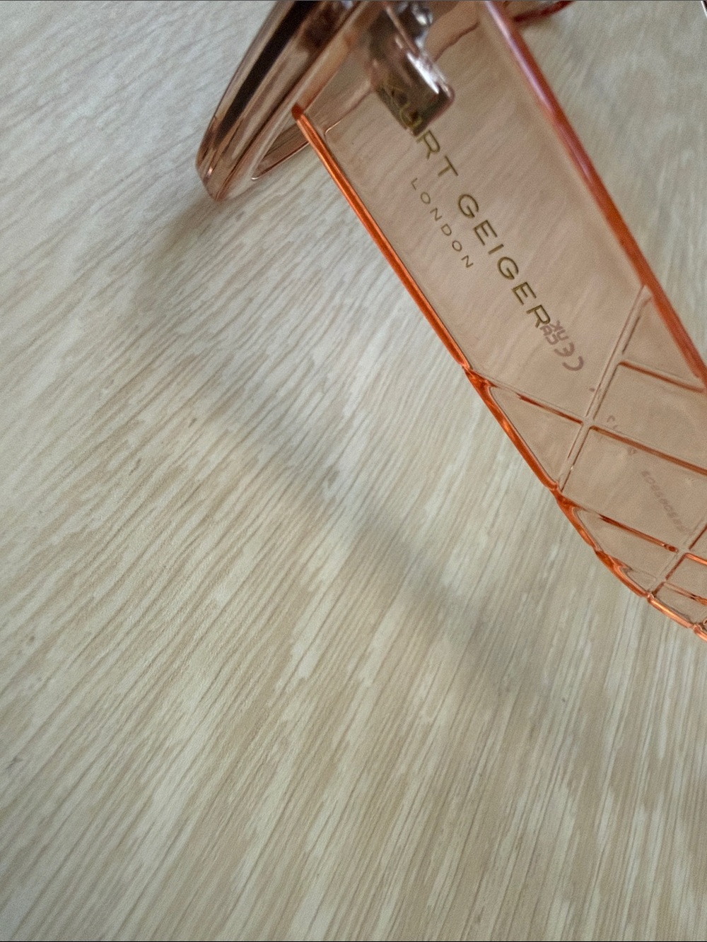 Kurt Geiger Rose Gold Square Gradient Sunglasses - Picture 2 of 11